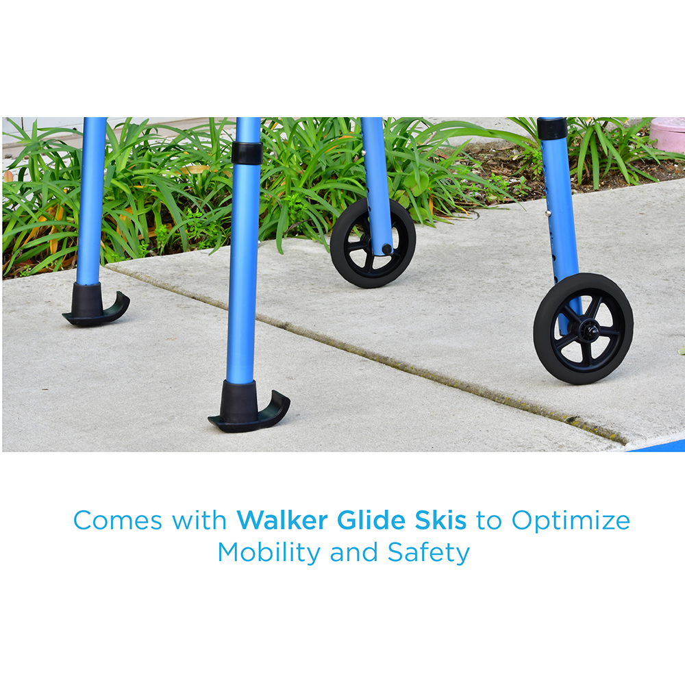 Walker legs with caption